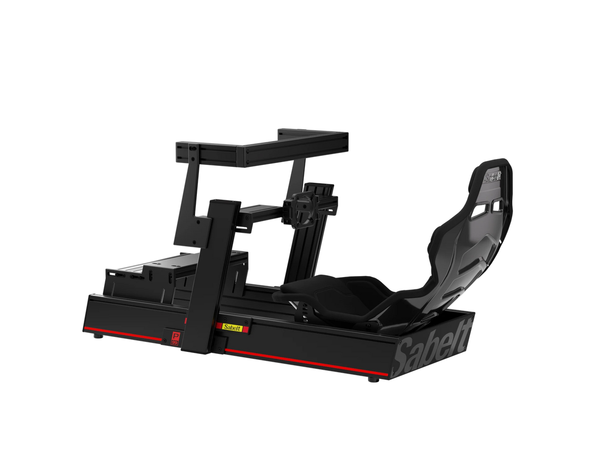 Sabelt P99 EVO I Formula cockpit shown with optional seat and monitor mount