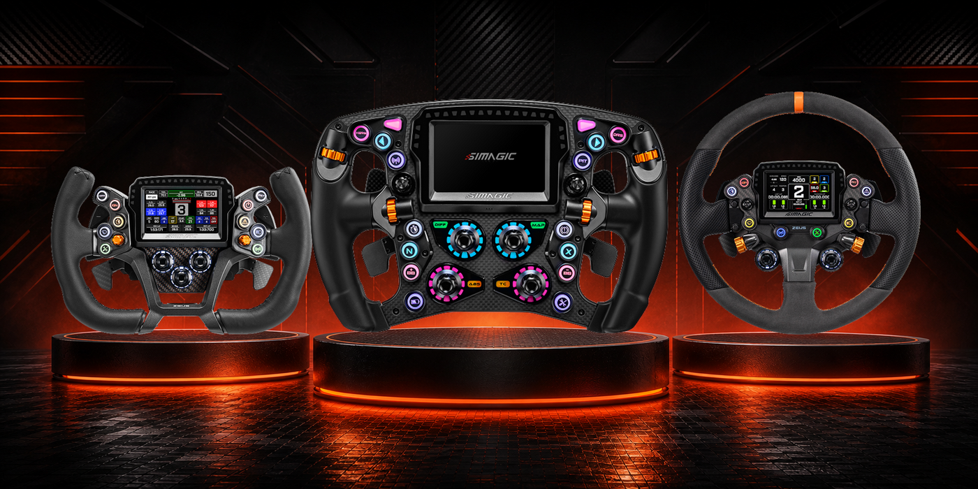 SIMAGIC Zeus-serien med Zeus GT, Zeus Formula och Zeus Sport