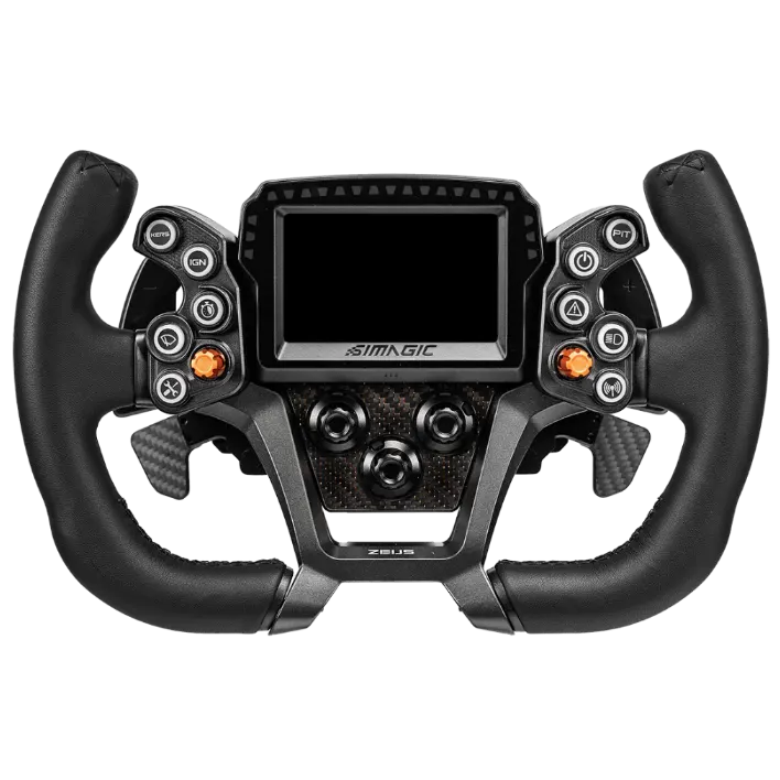 Simagic ZEUS GT Steering Wheel – front view with telemetry display