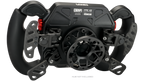 GSI FPE V2 sim racing wheel angled rear view with paddles and mounting hub