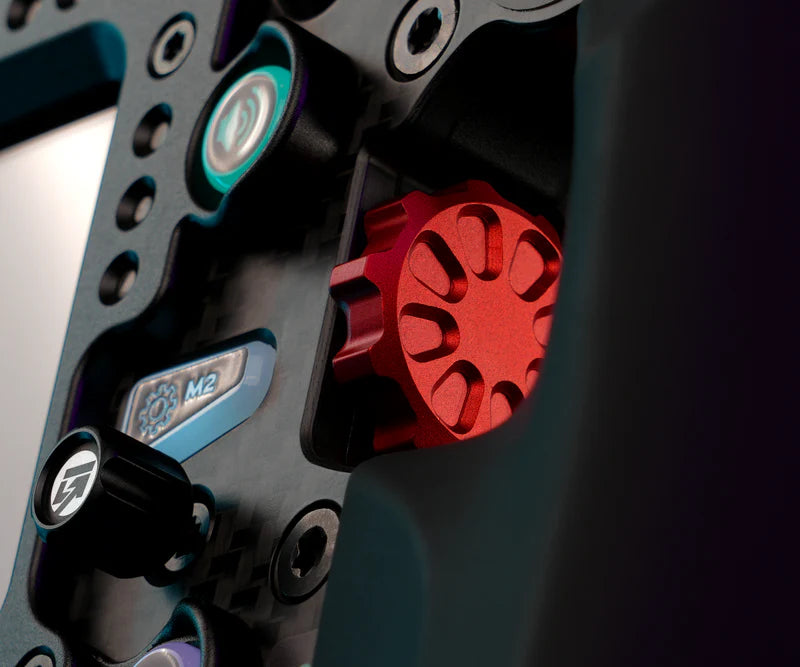 Red thumb encoder and side controls on the GSI FPE V2