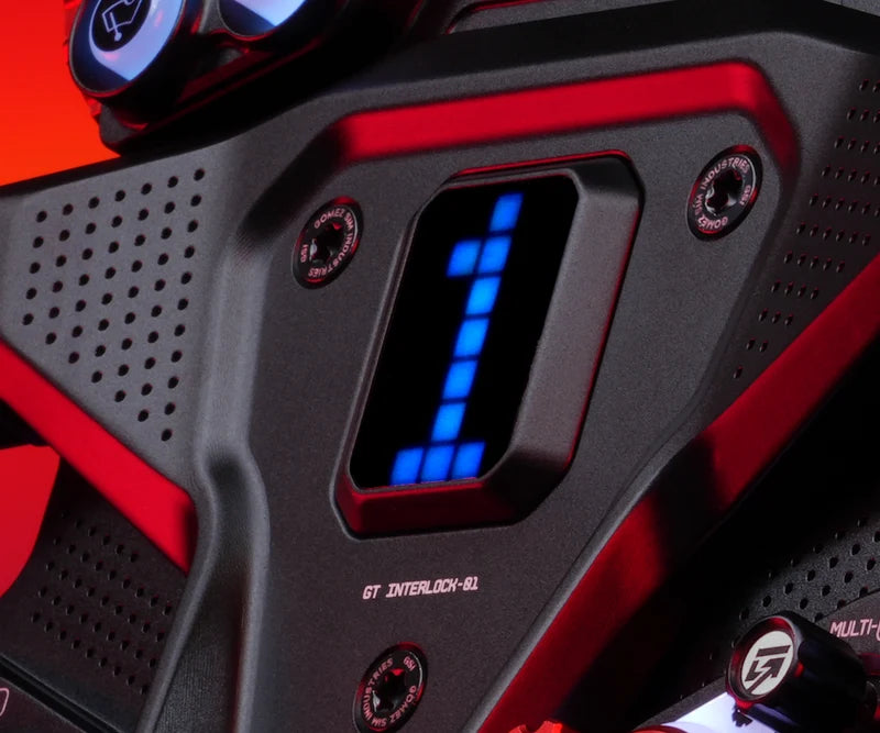 Close-up of the LED matrix on the GSI Interlock Ultra