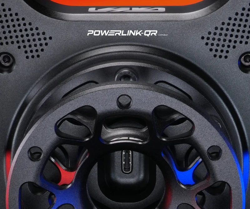 Close-up of the PowerLink QR connection on the rear of the GSI Interlock Ultra