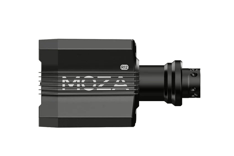 MOZA R12 V2 direct drive-rattbas sedd från sidan