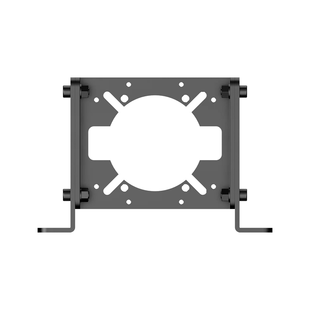 MOZA Wheel Base Front Mount framifrån med fästhål