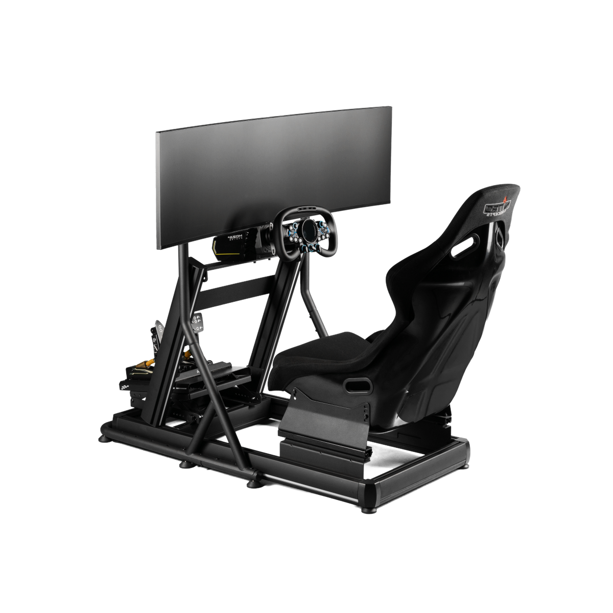 Nitro Concepts Monitor Stand med komplett E-Racer-cockpit