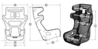Mått för Sabelt GT PAD Deep Black XL racingstol