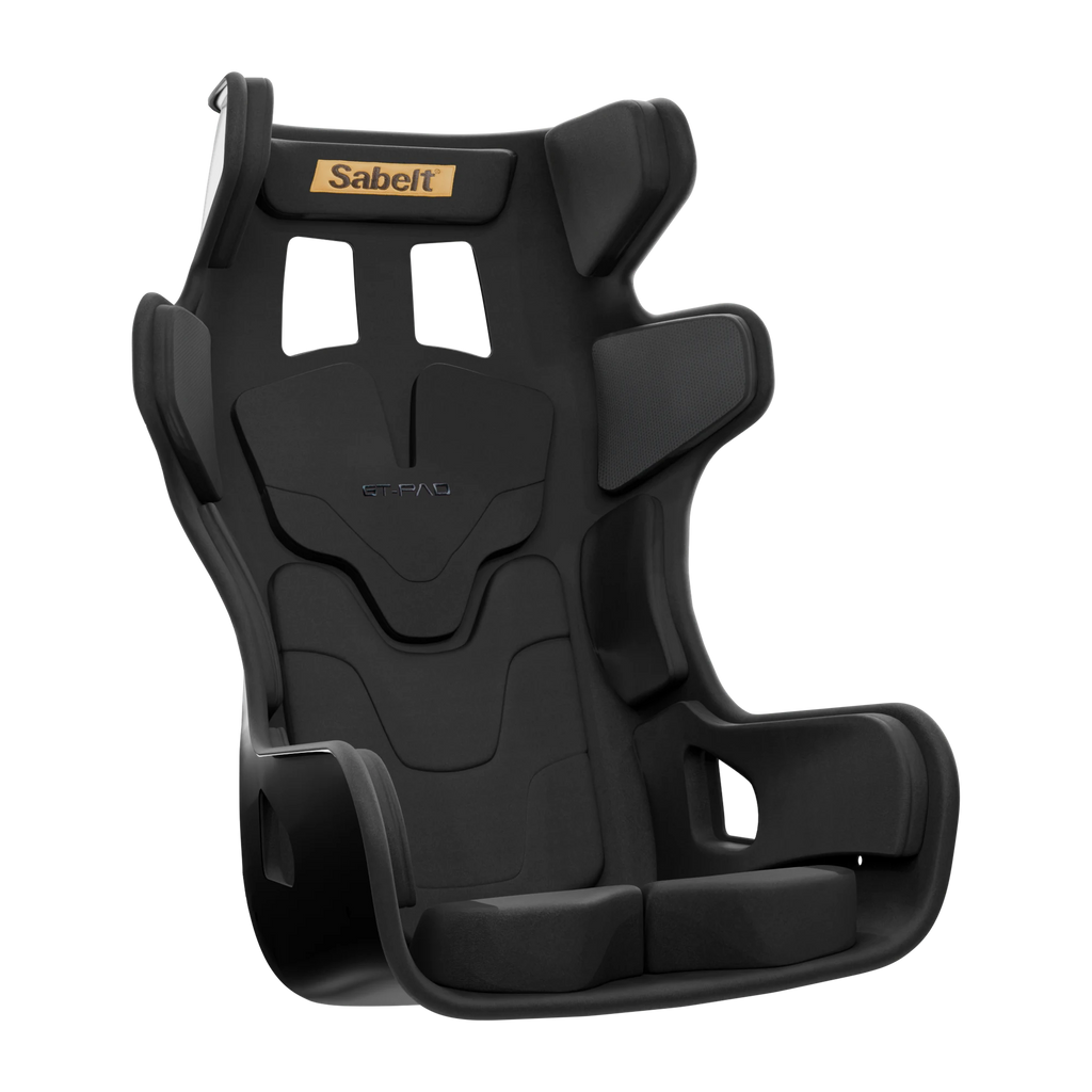 Sabelt GT PAD Deep Black XL racingstol snett framifrån, vy 1