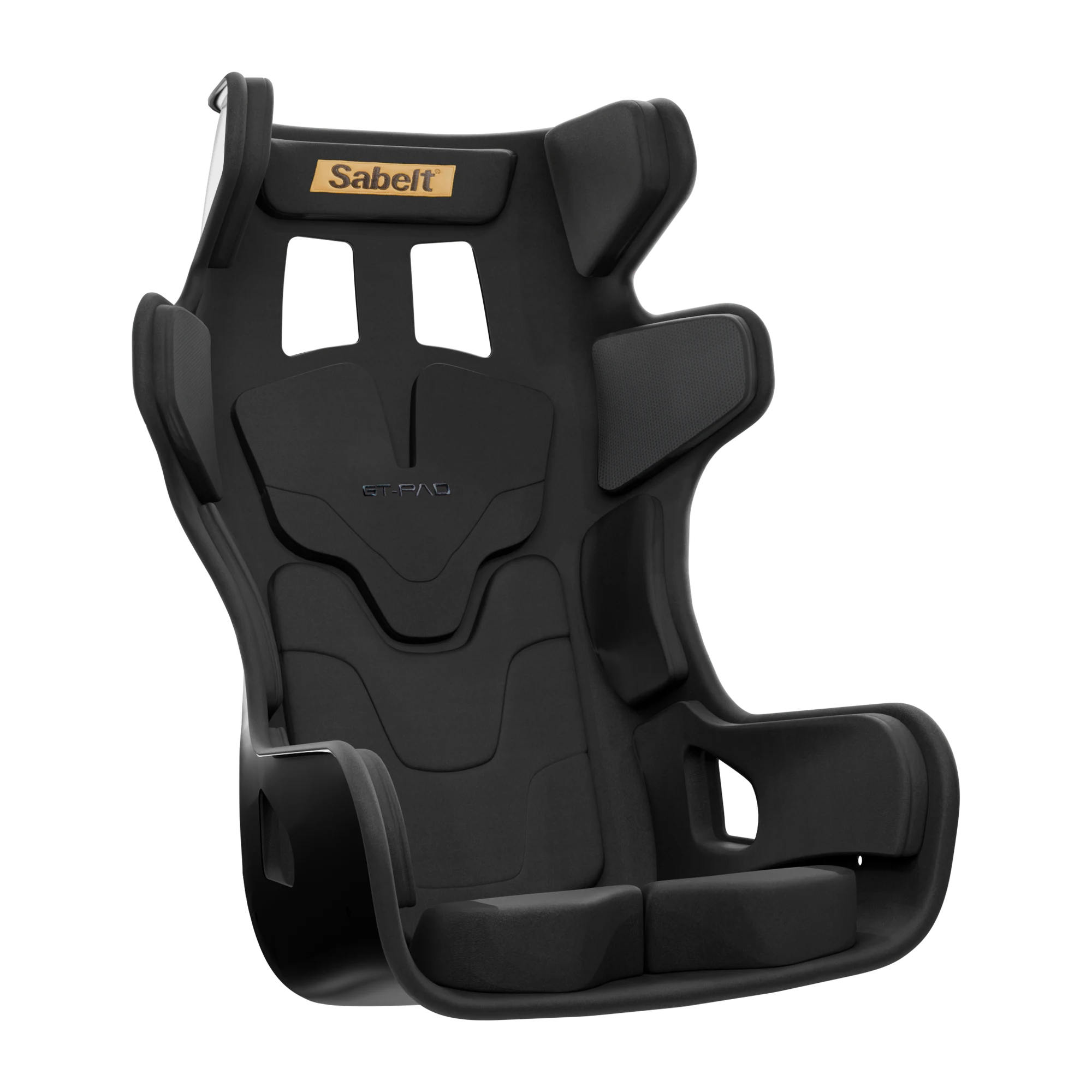 Sabelt GT PAD Deep Black XL racingstol snett framifrån, vy 1