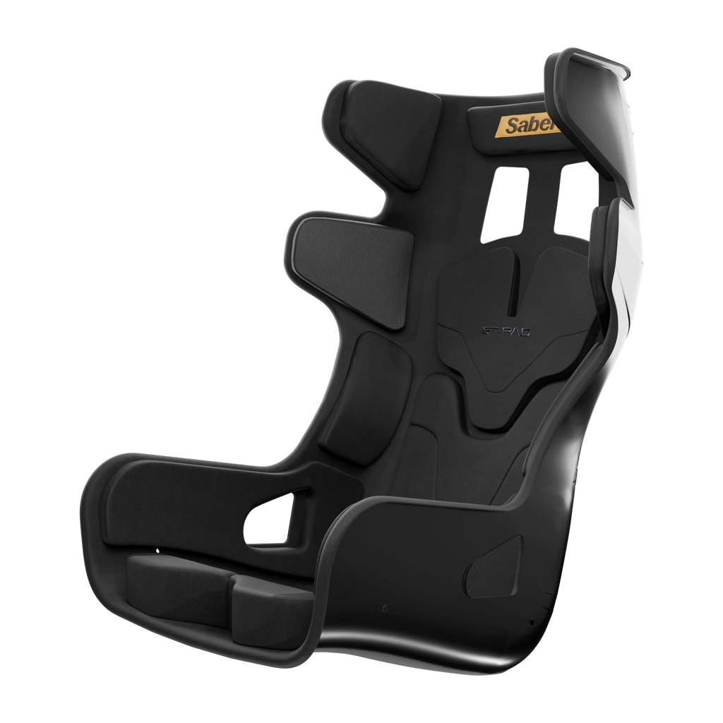 Sabelt GT PAD Deep Black XL racingstol snett framifrån, vy 3