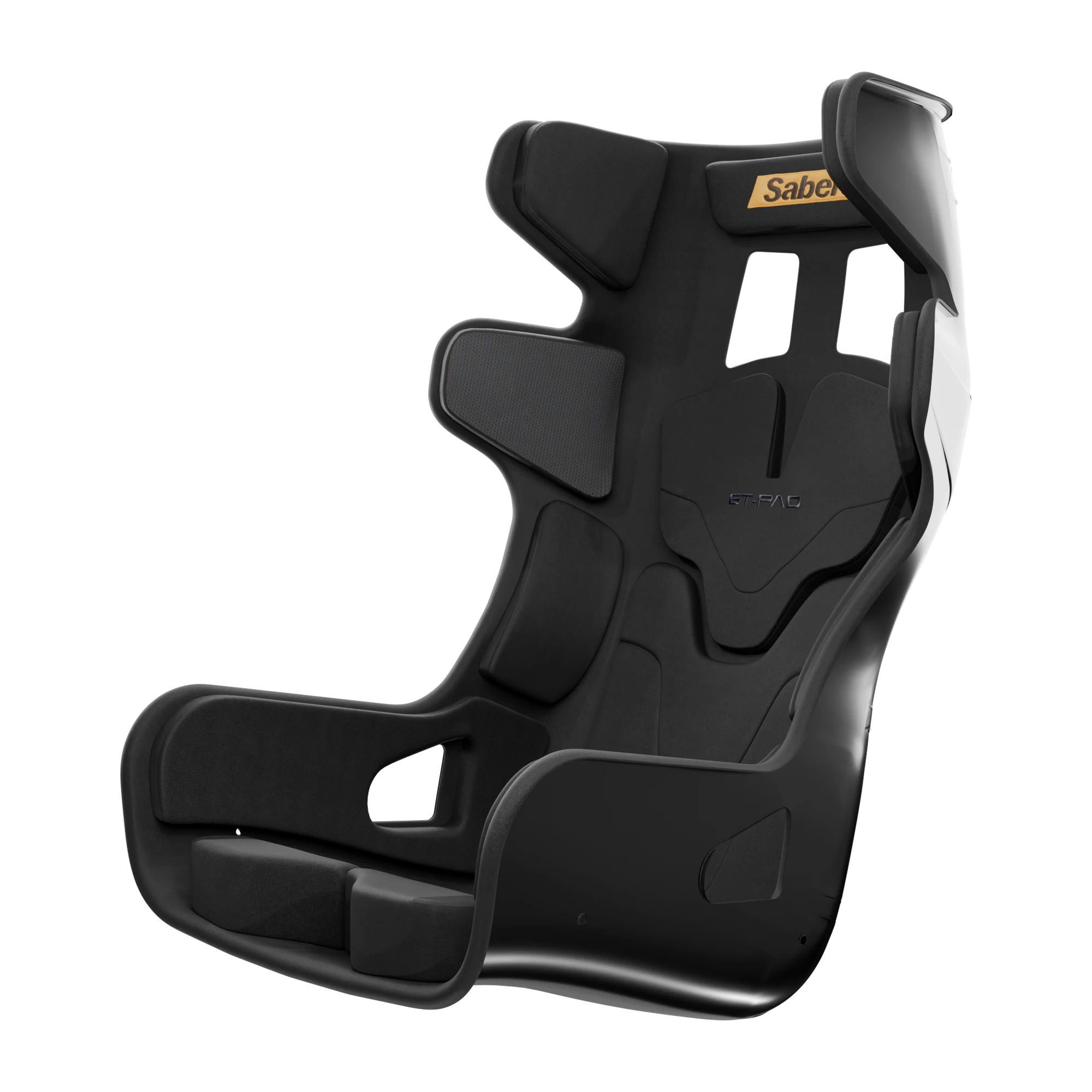 Sabelt GT PAD Deep Black XL racingstol snett framifrån, vy 3