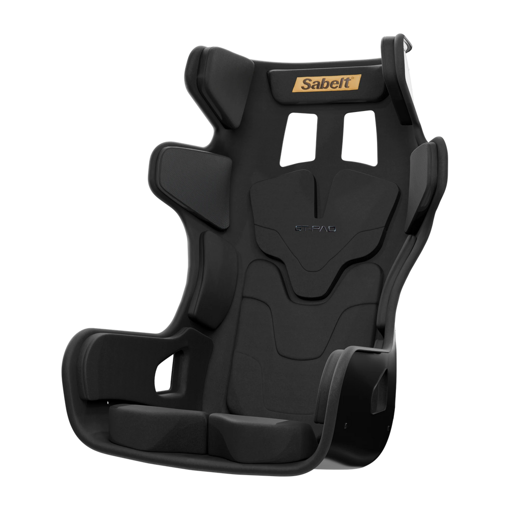 Sabelt GT PAD Deep Black XL racingstol snett framifrån, vy 4