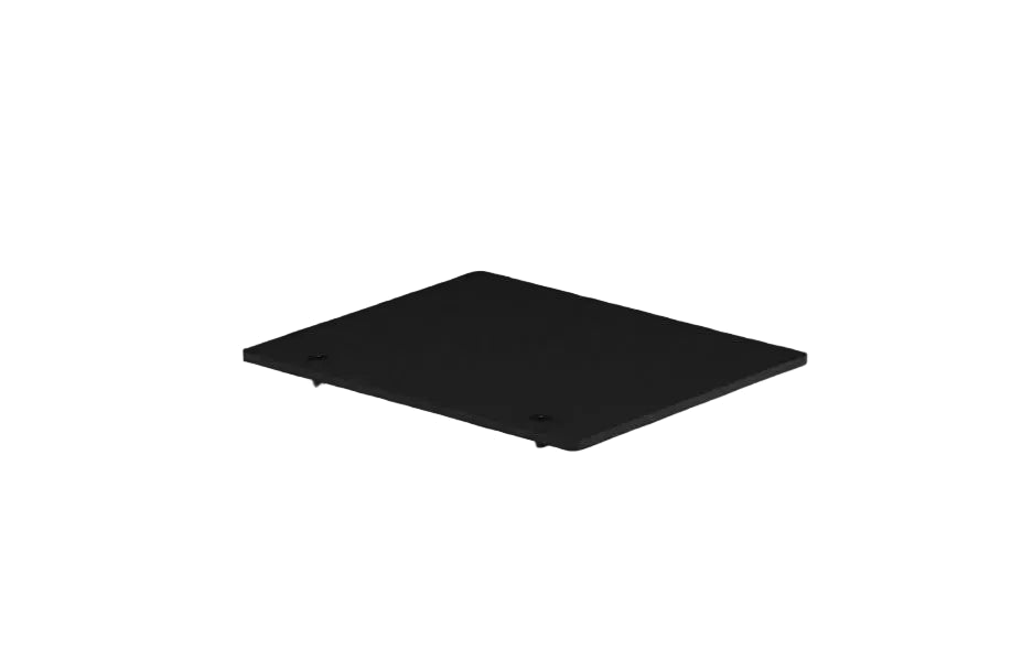 Sabelt Mouse Pad Plate svart musplatta för simracingrigg i vinklad vy