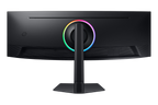 Samsung Odyssey G9 G95C baksida och stativ