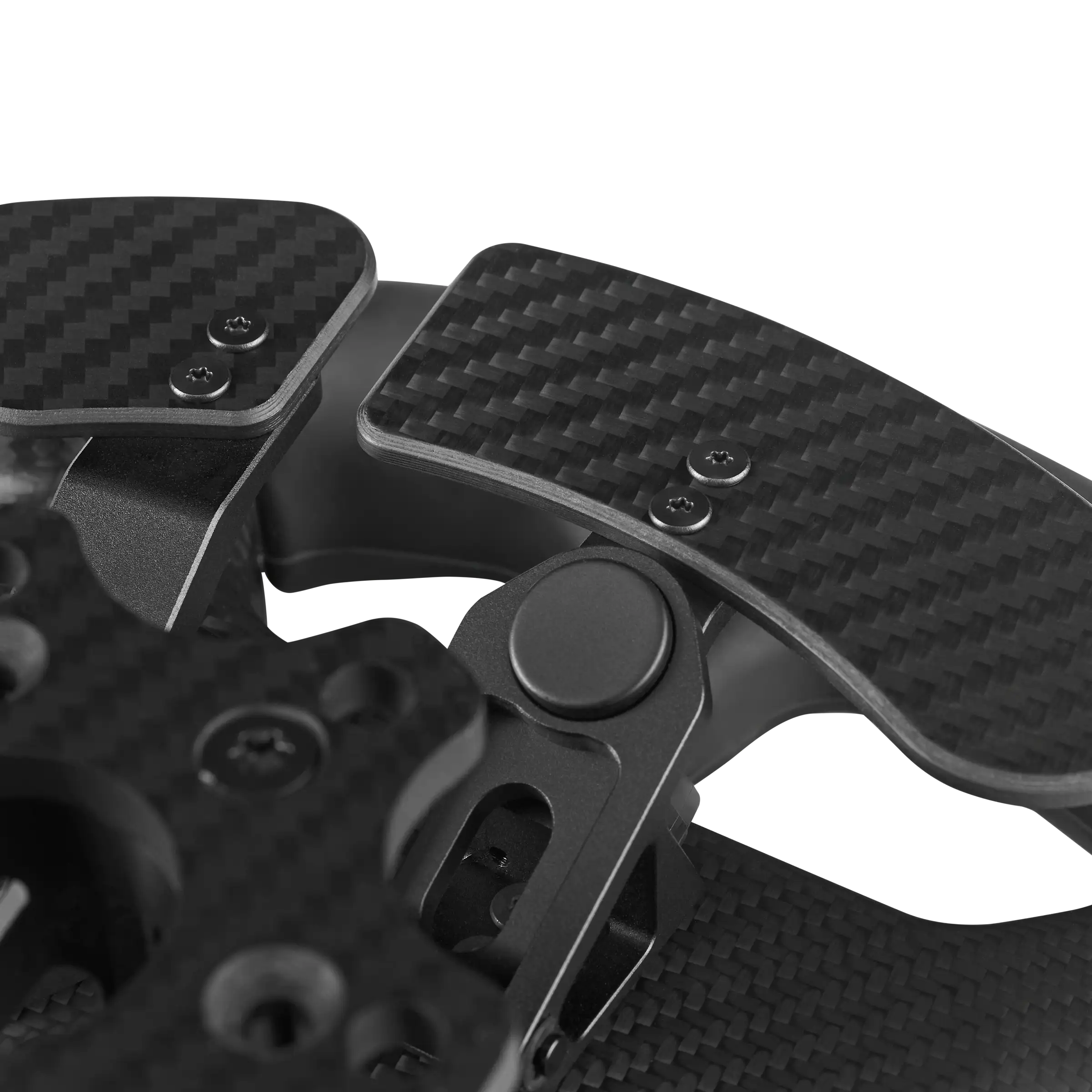 Detail of the carbon fibre and controls on the VPG Mustang GT3