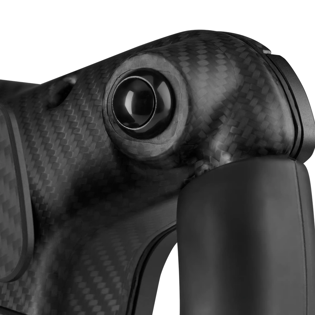 Close-up of the buttons on the VPG Mustang GT3
