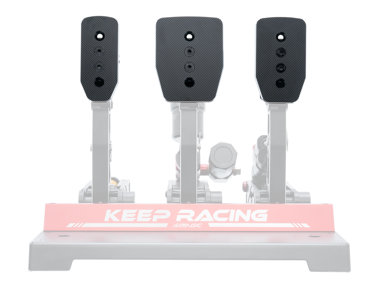 Simagic P1000 Triple Flat Pedal Plate Set (P-SFP) – produktbild