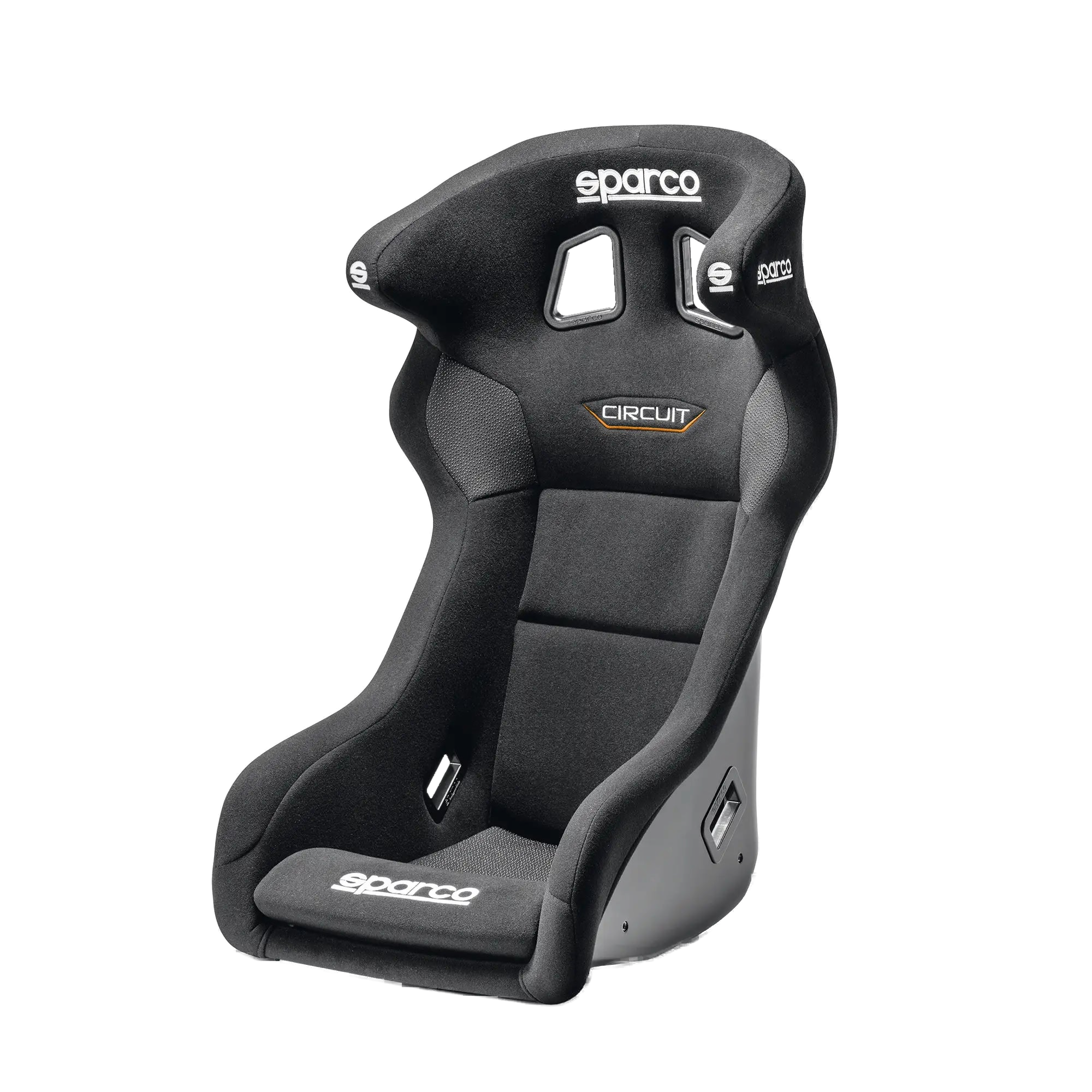 Sparco Circuit QRT Gaming simracingstol framifrån på transparent bakgrund