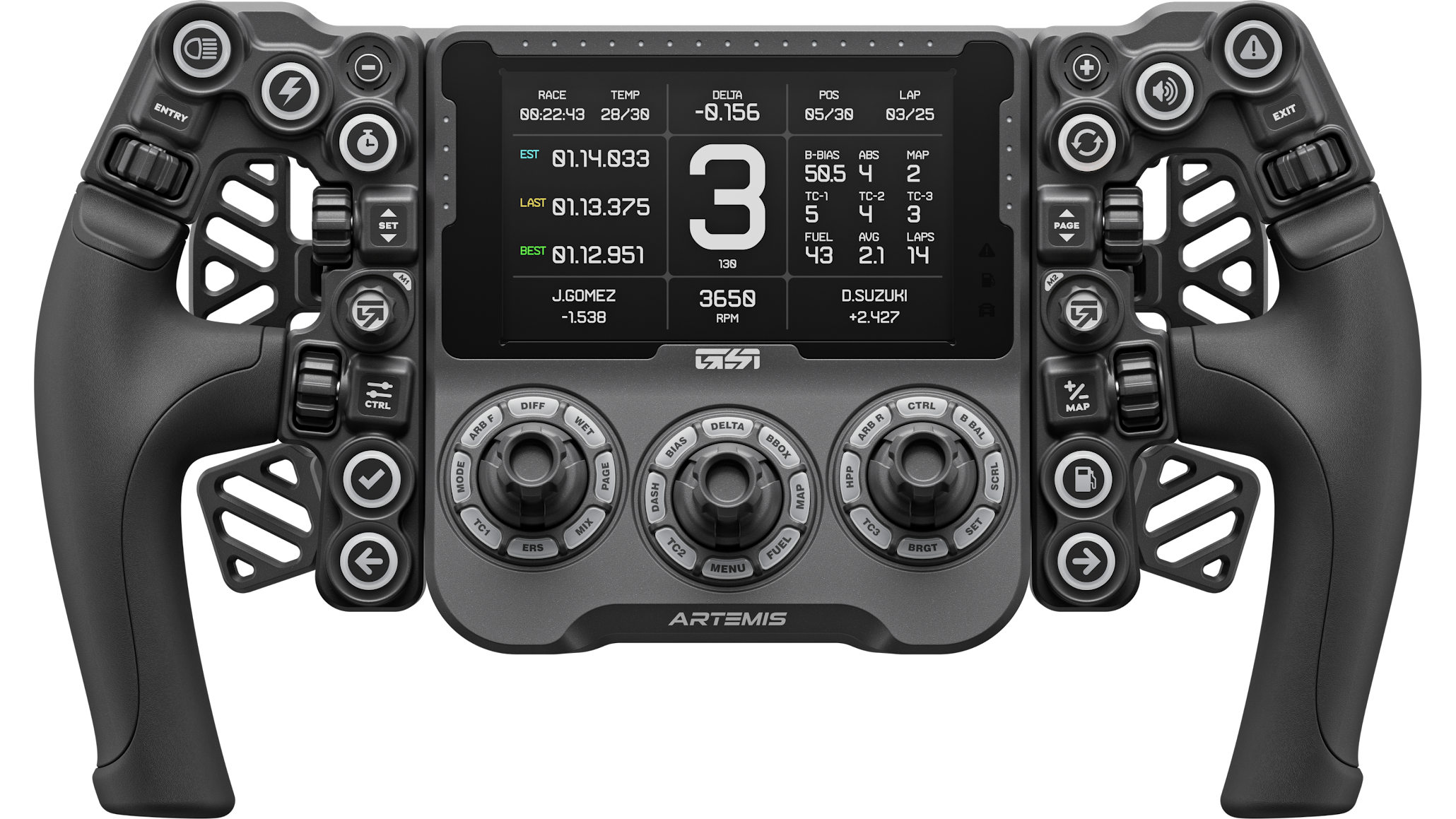 Artemis Blackout framifrån med 4,3-tums display